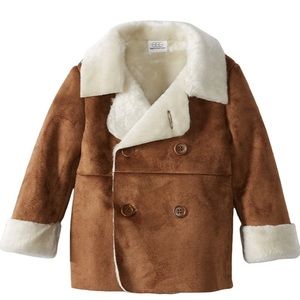 Egg New York Faux Shearling Pea Coat 6-12 mo